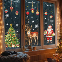 Carica l'immagine nel visualizzatore di Gallery, Edonkvi Adesivi Natalizi per Finestre 86 Pezzi, Vetrofanie Natalizie Grandi Decorazioni Natale Casa, Riutilizzabili Fiocchi di Neve Stickers Decalcomanie per Addobbi Vetrine Negozio Ufficio Porte