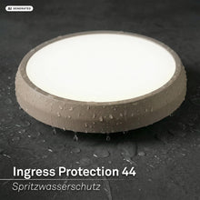 Carica l'immagine nel visualizzatore di Gallery, Briloner - Plafoniera LED IP44 Bianca Neutra Beige 27,5 cm