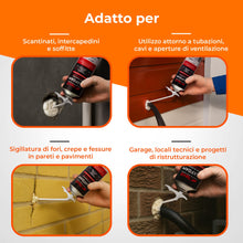 Carica l'immagine nel visualizzatore di Gallery, Raxfoam 500 ml, Schiuma Poliuretanica Espansa con Rete Inox