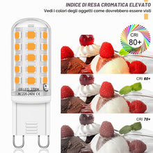 Carica l'immagine nel visualizzatore di Gallery, Auting Lampadina LED G9 4W 2700K 400LM 4 Pezzi