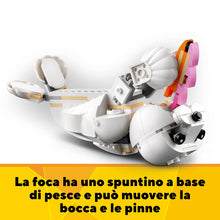 Carica l'immagine nel visualizzatore di Gallery, LEGO Creator Coniglio Bianco, Set di Costruzioni, Animali Giocattolo per Bambini da 8 Anni in su con Coniglietto, Foca e Pappagallo, Giochi 3 in 1 in Mattoncini 31133
