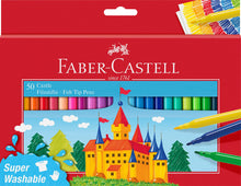Carica l&#39;immagine nel visualizzatore di Gallery, Faber-Castell 554204 - Pennarello Castle, confezione da 50 pezzi in cartone