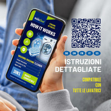Carica l'immagine nel visualizzatore di Gallery, WoldoClean Pulitore Lavatrice 3in1 24 Pastiglie - Cura Anticalcare Odori