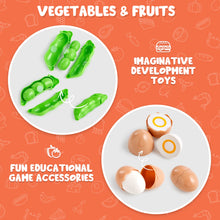 Carica l'immagine nel visualizzatore di Gallery, JOYIN 68 Pezzi Giocattolo da Taglio per Cucina per Bambini, Cibo Finto per Cucina da Gioco, Include Frutta e Verdura in Plastica, Cesto Portaoggetti, Giocattoli Finti, Regali per Bambini
