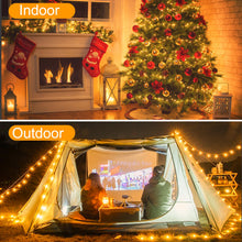 Carica l'immagine nel visualizzatore di Gallery, Realky Luci Albero di Natale, 38.2M 320 LED Luci Natalizie da Esterno ed Interno, 8 Modalità con Funzione Memoria e Telecomando Luci di Natale per Giardino, Balcone, Casa, Festa - Bianco Caldo