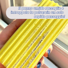 Carica l'immagine nel visualizzatore di Gallery, Scrub Daddy Damp Duster, Spugna Magica per la Pulizia della Polvere, Spolverino per Persiane e Tende in Legno, Prese d'Aria, Termosifoni, Battiscopa, Specchi e Ragnatele, Trattiene la Polvere, Azzurro