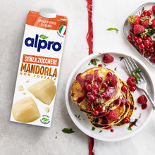 Carica l'immagine nel visualizzatore di Gallery, ALPRO SENZA ZUCCHERI, Bevanda alla MANDORLA, 100% vegetale con vitamine B2, B12, D2, E (8 confezioni x 1 Litro)
