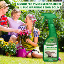 Carica l'immagine nel visualizzatore di Gallery, Gardemia Disabituante Anti Topi e Ratti 750ml Spray Azione Naturale Barriera Vegetale Disabitua Roditori Interni Esterni