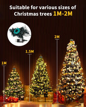 Carica l'immagine nel visualizzatore di Gallery, Dekofun Luci Albero di Natale 400 LED 2Mx16 Fili Mantello Luci Albero di Natalizie con Anello, 8 Modalità Luce Alberi di Natale a Cascata Impermeabile Catena Luminosa Natalizi per Interno Esterno