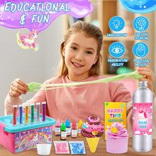 Carica l'immagine nel visualizzatore di Gallery, VIPNAJI Kit Slime Fluffy per Ragazze - Unicorn Slime Kit Completo per Fare Slime di Gelato, Fluffy, di Burro, Nuvola e Schiuma. Regalo per Bambina DIY, Fai da Te Fluffy Slime