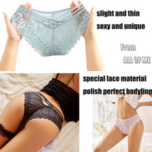 Carica l'immagine nel visualizzatore di Gallery, ALL OF ME Mutande Donna Brasiliano Slip Donna Pizzo Sexy Culotte Donna Lace Intimo Seducente Set Trasparente Vita Bassa Underwear Pacco da 6,M