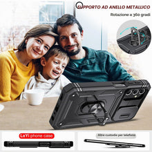 Carica l'immagine nel visualizzatore di Gallery, LeYi Cover per Samsung A25 5G con Vetro Temperato [2 Pack](Nero)