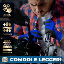 Carica l'immagine nel visualizzatore di Gallery, S&amp;R Guanti da Lavoro 12 PAIA Giardinaggio Bricolage Pittura Supermercato rivestiti in PU. Guanti protezione Uomo Donna L