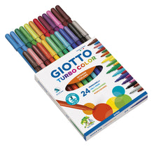 Carica l&#39;immagine nel visualizzatore di Gallery, GIOTTO TURBO COLOR Ast. 24 pennarelli