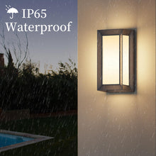 Carica l'immagine nel visualizzatore di Gallery, Klighten Applique da Parete E27 Esterno Interno, Max 60W, Luci da Parete Impermeabile IP65 Lampade da Parete Moderno per