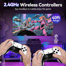 Carica l'immagine nel visualizzatore di Gallery, FebotakConsole per videogiochi retrò Febotak 2025 con oltre 40.000 giochi, 23 emulatori, HDM 4K, doppi controller wireless da 2,4 GHz, sistema Plug &amp; Play [Game Boy Advance] (Bianco)