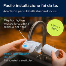 Carica l'immagine nel visualizzatore di Gallery, BRITA Filtro acqua rubinetto ON TAP V-MF (600L) - Riduce cloro, PFAS, 99,99% di batteri, microparticelle e metalli - per