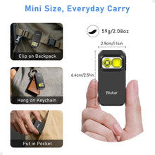Carica l'immagine nel visualizzatore di Gallery, Blukar Torcia EDC con Spotlight&amp;Floodlight, Super Luminosa Mini Torcia Clip