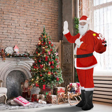 Carica l'immagine nel visualizzatore di Gallery, CIRULLI Costume babbo natale,Vestito babbos natales uomo, Pantaloni con fascia elastica, Costume universale da Babbo Natale taglie forti, Set festa di Natale, Cosplay