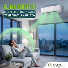 Carica l'immagine nel visualizzatore di Gallery, Wellclima Double E.S Telecomando Universale per Condizionatori Climatizzatori, Progettazione Italiana, Compatibile con 1