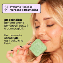 Carica l'immagine nel visualizzatore di Gallery, Enooso - Shampoo solido bio Anticaduta, Rinforzante con Olio di Rosmarino per capelli diluito con Olio di Ricino Purific