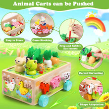 Carica l'immagine nel visualizzatore di Gallery, SACBRZZ Giochi Montessori 1 Anno, 6-in-1 Giochi Montessori 2 Anni, Magnetici Di Pesca in Legno, Abilità Motorie Giocattoli Educativi, Bambini Regalo per 1 2 3 4 Anni Compleanno Maschio Femmina