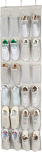 Carica l'immagine nel visualizzatore di Gallery, Amazon Basics Scarpiera a sospensione da porta a 24 scomparti, 48 x 170.7 cm, Grigio