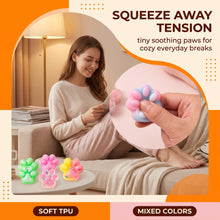 Carica l'immagine nel visualizzatore di Gallery, Squishy 8 Pezzi Zampa Gatto, Mini Antistress Colori Assortiti 3,5Cm