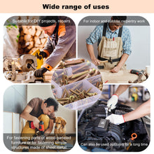 Carica l'immagine nel visualizzatore di Gallery, MXTIMWAN 360 pezzi Kit Assortimento Viti Autofilettanti, Viti per Legno Testa Svasata Croce, Kit di Viti per Legno, Viti