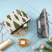 Carica l'immagine nel visualizzatore di Gallery, 4 Pezzi Borsa Cosmetica in Tela, Borsa Trucchi Stampate Pochette Donna da Borsa Multifunzionale Portatile Borsa da Viaggio con Cerniera per Regali Natale Donna Bambina Viaggi e Deposito