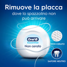 Carica l'immagine nel visualizzatore di Gallery, Oral-B Filo Interdentale Non Cerato Essential Floss, Neutro 2x50m