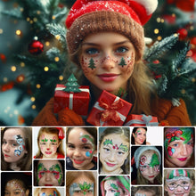 Carica l'immagine nel visualizzatore di Gallery, Kit Truccabimbi Halloween Face Painting 15 Colori Trucco Viso