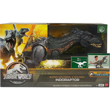 Carica l&#39;immagine nel visualizzatore di Gallery, Mattel Jurassic World: Il Regno Distrutto - Indoraptor Supercolossale, dinosauro gigante lungo 90+ cm e alto 41 cm, inghiotte fino a 20 mini action figures, giocattolo per bambini, 4+ anni, HKY14