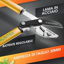 Carica l'immagine nel visualizzatore di Gallery, GRÜNTEK Cesoia Troncarami Potatura Professionale - Cesoie Potatura 47cm - Taglia Rami Grizzly. Forbici Giardinaggio Tagl
