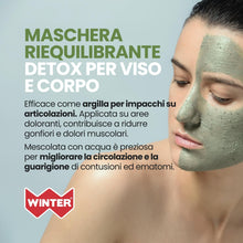 Carica l'immagine nel visualizzatore di Gallery, Winter Argilla Verde Ventilata 100% Naturale - Argilla Verde Antinfiammatoria, Maschera Argilla Riequilibrante e Impacch