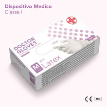 Carica l'immagine nel visualizzatore di Gallery, AIESI® Guanti in Lattice monouso senza polvere uso medico DOCTOR GLOVES