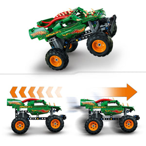LEGO Technic Monster Jam Dragon, Set Monster Truck 2 in 1 con Pull-Back, Auto Offroad e Macchina Giocattolo Buggy, Giochi per Bambini e Bambine 42149