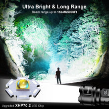Carica l'immagine nel visualizzatore di Gallery, Blukar Torcia LED Potente Professionale, Super Luminoso Torcia Ricaricabile