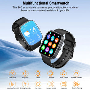 Smartwatch Uomo Donna, 1.91" Orologio Smartwatch con Effettua/Risposta Chiamate, 110+ Sportive Smart Watch, Contapassi, 24H Sonno/Cardiofrequenzimetro, Impermeabil IP68 Fitness Tracker per Android iOS