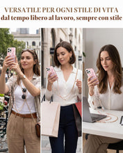 Carica l'immagine nel visualizzatore di Gallery, Custodia per Cellulare con Cordino Tracolla, Catena Regolabile, Marmo Acrilico Rosa 1 Pezzo – Anti-Smarrimento, Mani Lib