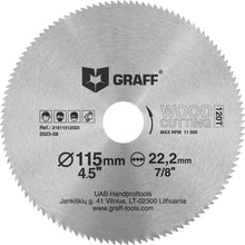 Carica l'immagine nel visualizzatore di Gallery, 115 mm Lama per Sega Circolare per Smerigliatrice Angolare per Legno, Compensato, Laminato, Cartongesso, Plastica — Disc