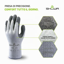 Carica l'immagine nel visualizzatore di Gallery, SHOWA 451, Rivestimento in Lattice, Freddo, Grigio / grigio scuro, 8/M