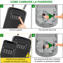 Carica l'immagine nel visualizzatore di Gallery, Diyife Cassetta Sicurezza per Chiavi, [Impermeabile] 4 Cifre