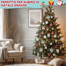 Carica l'immagine nel visualizzatore di Gallery, LEMESO Decorazioni Albero di Natale Rosse e Bianche Palline di Natale 70 pz Ciondoli Natalizi Addobbi Pendenti Ornamenti da Appendere Fiocchi di Neve Ghiaccioli