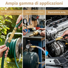 Carica l'immagine nel visualizzatore di Gallery, 24 pz connettori tubi ottone dritti 6 8 10 12 mm per aria acqua