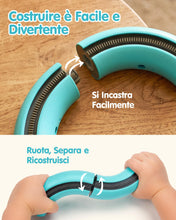 Carica l'immagine nel visualizzatore di Gallery, hahaland Trenino Elettrico per Bambini 64 Pezzi, Set STEM Pista Trenino 3D