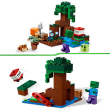 Carica l&#39;immagine nel visualizzatore di Gallery, LEGO Minecraft Avventura nella Palude, Modellino da Costruire con Personaggi di Alex e Zombie nel Bioma, Giochi per Bambini, Idee Regalo Compleanno 21240