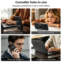 Carica l'immagine nel visualizzatore di Gallery, BENKS ArmorPop Anello Magnetico Cellulare per MagSafe - Impugnatura e Supporto Regolabile in Fibra Aramidica, Leggero e 