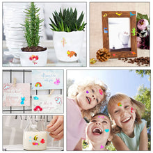 Carica l&#39;immagine nel visualizzatore di Gallery, Leenou Adesivi per Bambini, 1000+ Adesivi 3D Stickers per Puffy Adesivi per Regali Gratificanti Scrapbooking Inclusi Camion, Animali, Pesci, Dinosauri, Numeri, Frutta e Altro (18 Fogli)