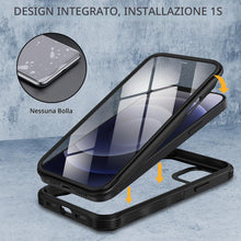 Carica l'immagine nel visualizzatore di Gallery, CENHUFO Privacy Cover iPhone 12/iPhone 12 Pro, con Protezione Schermo Vetro Temperato Anti Spia Integrata, 360 Gradi Ant